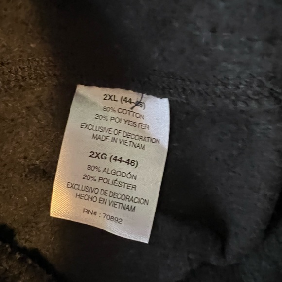 NWT Black Unipro Men’s Fleece Joggers Size 2XL - Picture 7 of 7